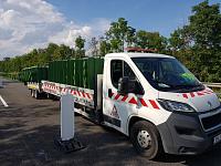 Demontáž clon proti oslnění na dálnici D35